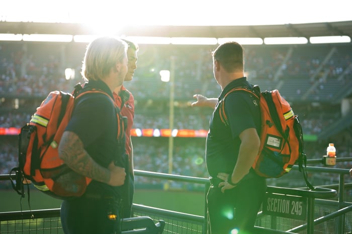 Joffe EMTs at a stadium event