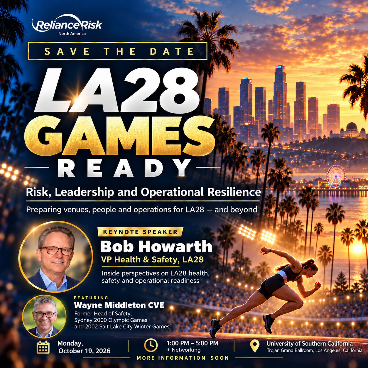 LA28 Games Ready event brochure, Trojan Grand Ballroom at USC